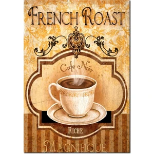 Cakatablo Ahşap Tablo French Roast Coffee Afişi Görseli