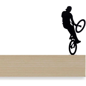 Extreme Bisiklet Sürücüsü - Dekoratif Metal Obje (Siyah)