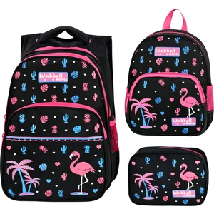 Flamingo İlkokul Beslenme Anaokulu Çantası Siyah - Pembe