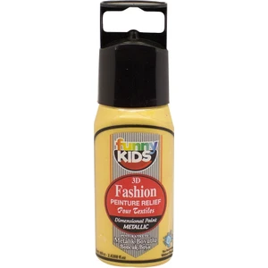 Funny Kids 3D Boncuk Boya Metalic Altın 60  cc