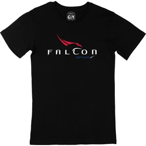Falcon Spacex Siyah Tişört
