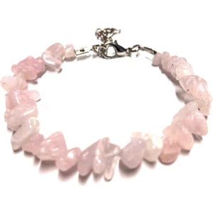 Pembe Kuvars Taşı Doğal Taş Bileklik