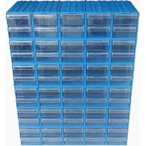 Sembol 300 Plastik Çekmeceli Kutu 4,6X11,7X2,4 cm (60 Çekmeceli)