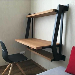 Umut Park Metal Ahşap Duvar Çalışma Masası.