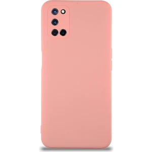 Caseart Oppo A52 Kapak Içi Kadife Kamera Korumalı Lansman Silikon Kılıf - Pembe