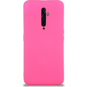 Caseart Oppo Reno 2z Kapak Içi Kadife Lansman Silikon Kılıf - Neon Pembe