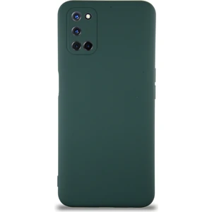 Caseart Oppo A72 Kapak Içi Kadife Kamera Korumalı Lansman Silikon Kılıf - Yeşil
