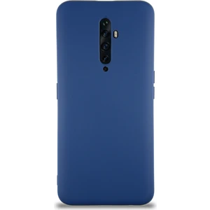 Caseart Oppo Reno 2z Kapak Içi Kadife Lansman Silikon Kılıf - Lacivert