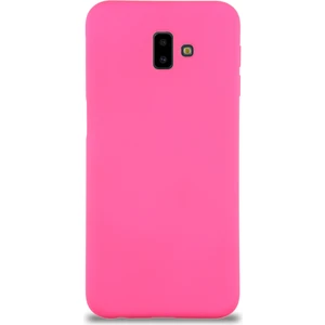 Caseart Samsung Galaxy J6 Plus Kapak Içi Kadife Lansman Silikon Kılıf - Neon Pembe