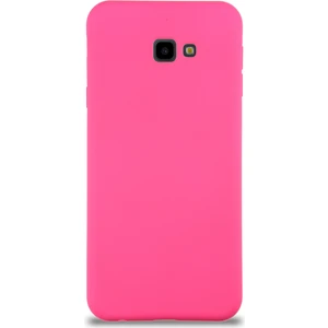 Caseart Samsung Galaxy J4 Plus Kapak Içi Kadife Lansman Silikon Kılıf - Neon Pembe