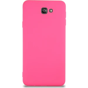Caseart Samsung Galaxy J7 Prime 2 Kapak Içi Kadife Lansman Silikon Kılıf - Neon Pembe
