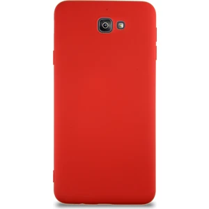 Caseart Samsung Galaxy J7 Prime 2 Kapak Içi Kadife Lansman Silikon Kılıf - Kırmızı