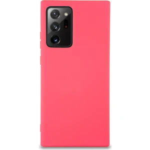 Caseart Samsung Galaxy Note 20 Ultra Kapak Içi Kadife Lansman Silikon Kılıf - Neon Pembe
