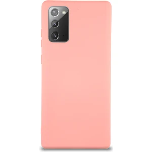 Caseart Samsung Galaxy Note 20 Kapak Içi Kadife Lansman Silikon Kılıf - Pembe