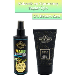 First Lima Professional Etkili Onarım Sağlayan Keratin Bakım Kremi & 7 Gün Süren Düzleştirici Keratin Sprey