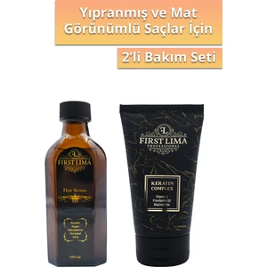 First Lima Professional Etkili Onarım Sağlayan Keratin Bakım Kremi & Parlaklık ve Işıltı Veren Serum