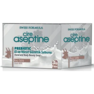 Cire Aseptine Prebiotic El Ve Vücut Güzelllik Sabunu 3'Lü Keçi Sütü