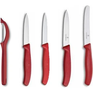 Swissclassic Soyacaklı Kırmızı Bıçak Seti