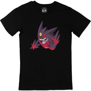 Pokemon Mega Gengar Siyah T-Shirt