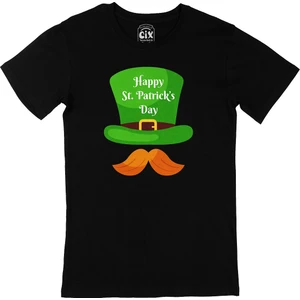 St Patricks Day Şapkalı Siyah T-Shirt