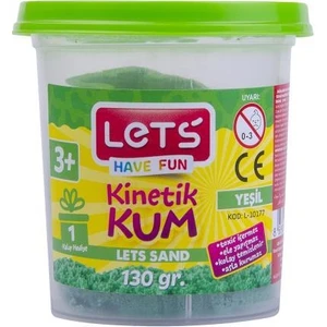 Lets Kinetik Kum 130 Gr. Yeşil Pls. Kutu / L-10177