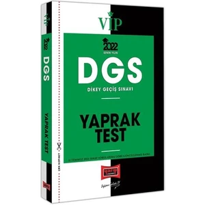 Yargı Yayınevi DGS 2022 VIP Yaprak Test