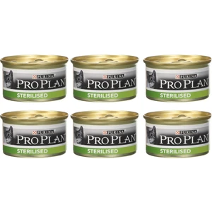 Pro Plan Sterilised Ton ve Somon Kısırlaştırılmış Kedi Konservesi 6X85 gr