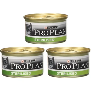 Pro Plan Sterilised Ton ve Somon Kısırlaştırılmış Kedi Konservesi 3X85 gr