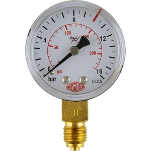 Çap Ø52 mm Alttan Bağlantılı Kuru Tip Manometre