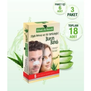 Rituel de Beaute Aloe Vera Siyah Nokta Burun Bandı 3 Adet