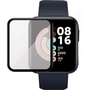 Xiaomi Mi Watch Lite Tam Kaplayan Kavisli Ekran Koruyucu 3D Pet Film - Siyah