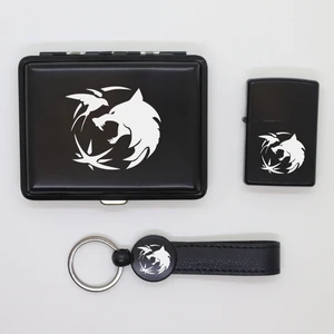 Ada Lazer Kişiye Özel The Witcher Metal Tabaka, Zippo Çakmak ve Anahtarlık Seti