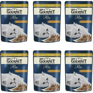 Perle Izgara Tavuklu Yaş Kedi Maması 85 gr x 6 Adet