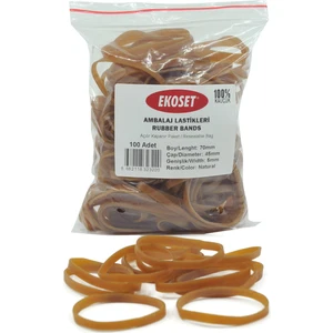 Kalın Kauçuk Paket Ambalaj Para Lastiği 70 x 5 mm 100'LÜ