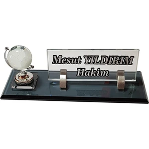 Isimlik  Masalık Büro Ofis Isimlik M543 Dunya Silver