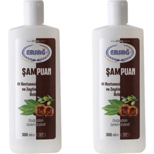 At Kestanesi ve Zeytin Özlü Şampuan 300 Ml. * 2 Adet