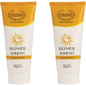 Güneş Kremi 50 Faktör Özel Formüllü 100 Ml. * 2 Adet