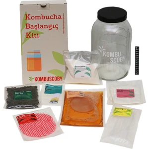 Kombu Scoby Mantarı - Kombucha Kültürü - Kombucha Scoby - Kombu Çayı Maksi Kit