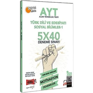Yargı Yayınevi AYT 2021 Türk Dili ve Edebiyatı Sosyal Bilimler 1 5X40 Motivasyon Deneme Sınavı