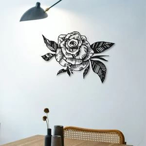 Gül Metal Duvar Dekoru