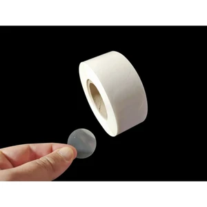 Yuvarlak Kesim Şeffaf Çıkartma Bant Etiket 1000 Adetlik Rulo 2 cm