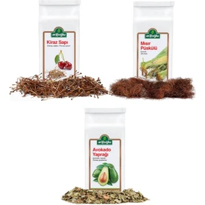 3'lü Set Detoks Çayı (Kiraz Sapı - Mısır Püskülü - Avokado Yaprağı)