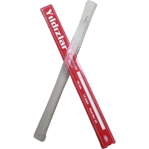 Cetvel 50 cm Plastik Orta Kısmı Buzlu 1 Adet