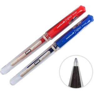 Mavi Kırmızı Imza Kalemi UM-153 Signo Broad Roller Kalem 1,0 mm 2 Adet