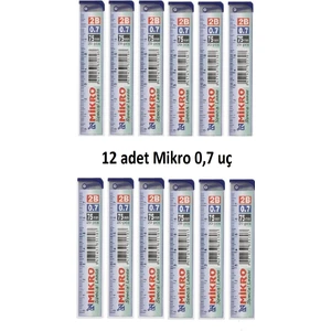 Min Kalem Ucu 0.7 Uc 2b Dereceli Cetvelli - 12 Li Paket
