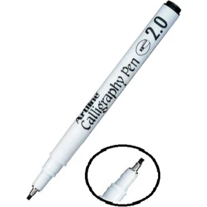 Kaligrafi Kalemi Siyah 2.0 mm Düz Kesik Uç Arabic Ergolıne Calligraphy 1 Adet