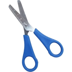 Öğrenci Makası Cetvelli 12 cm Mavi 1 Adet