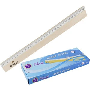 Ahşap Tahta Cetvel 30 cm 1 Adet