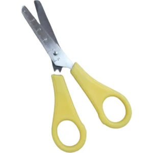 Öğrenci Makası Cetvelli 12 cm Sarı 1 Adet