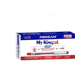 Iğne Uçlu Jel Kalem 12 Adet Kırmızı 0.5 Pilot Kalem Pensan Mykinggel Iğne Uçlu Jel Kalem Pilot Kalem 12 Kırmızı Tane 0.5mm